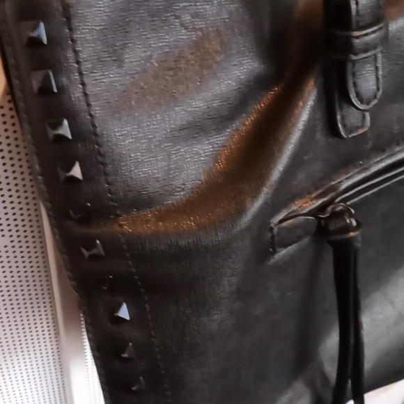 Aldo Black spacious faux leather like  satchel, smartbag,  handbag purse. - Picture 3 of 9